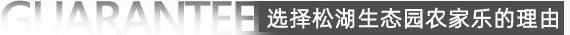 選擇東莞松湖生態園農家樂旅游理由